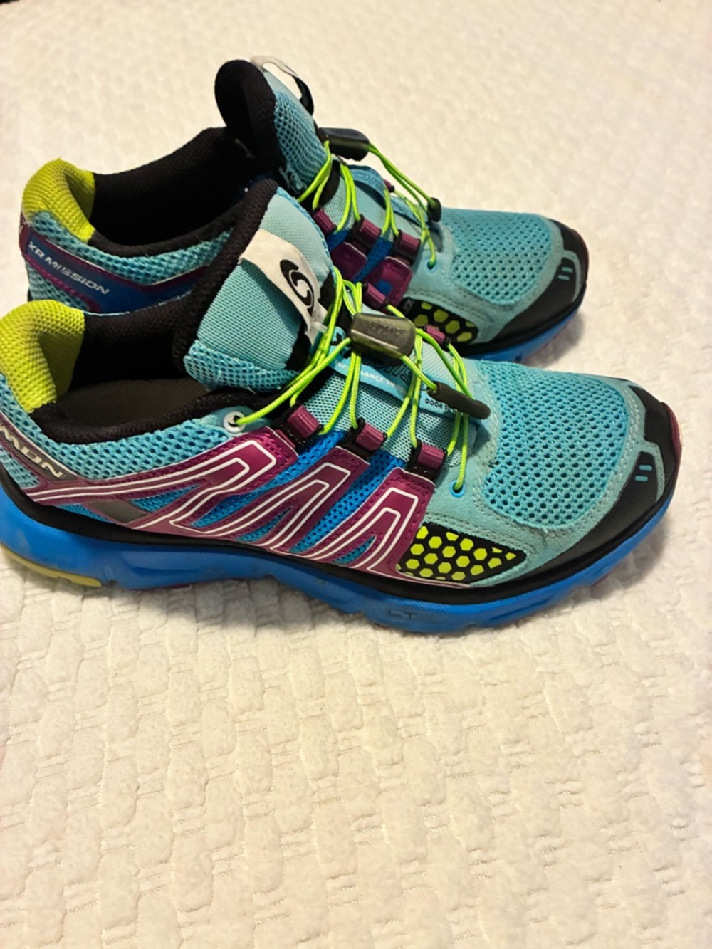 Salomon 327035 XR Mission 1 Multicolor Trail Running Shoes Women’s Sz